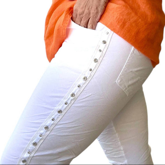 Made In Italy - Studs & Diamante Italian Magic Pants