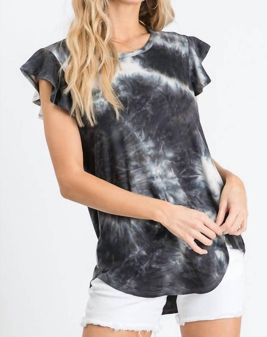 Heimish Usa - Ruffle Tie Dye Top