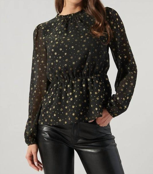 Sugarlips - Chandra Floral Peplum Top