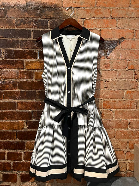 Entro - Women's Striped tie dress