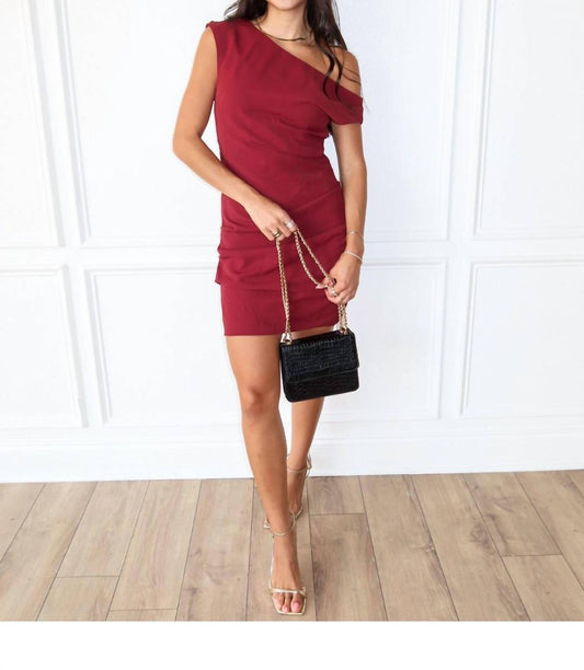 2.7 August Apparel - Off the Side Mini Dress