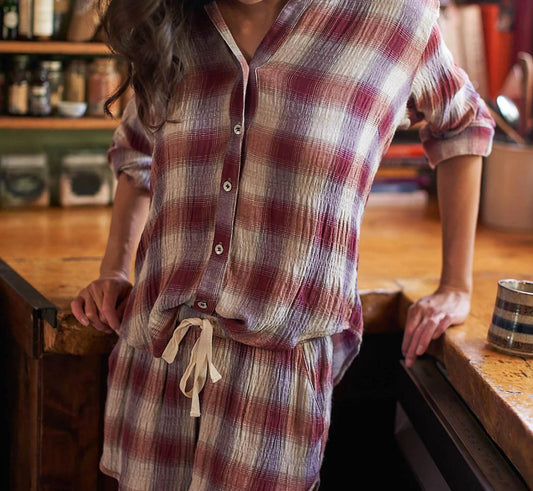 Lvhr - Nikki Button Up Top