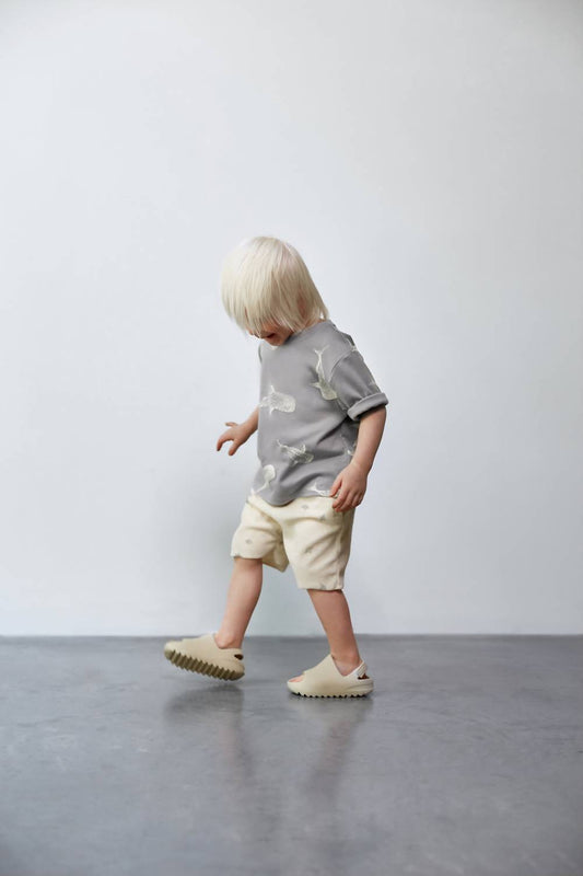 Omamimini - Terry Shorts with Print