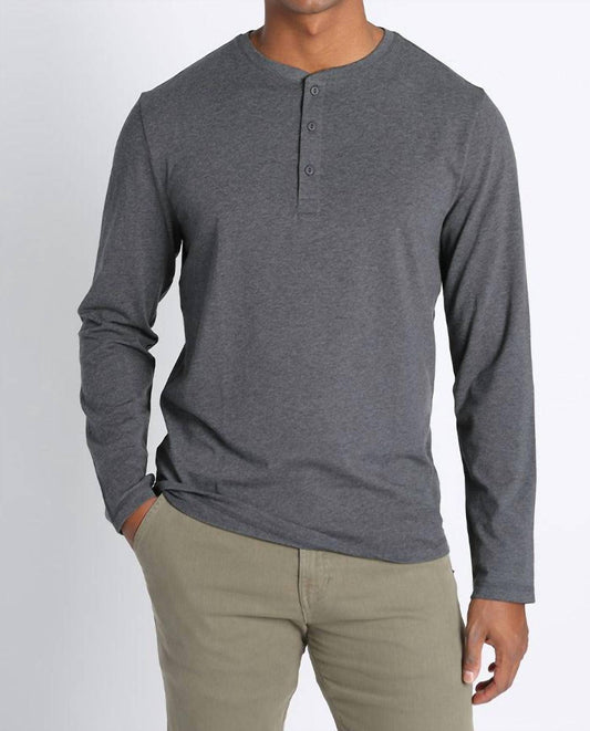 Jachs New York - Cotton Modal Blend Long Sleeve Henley