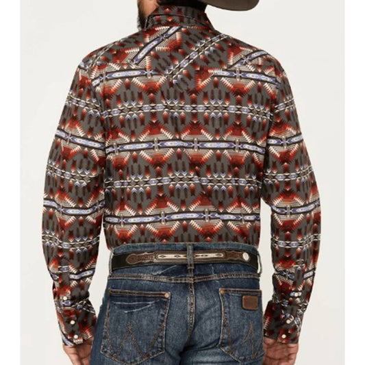 Rock & Roll Denim - Reflex Aztec Snap Western Shirt