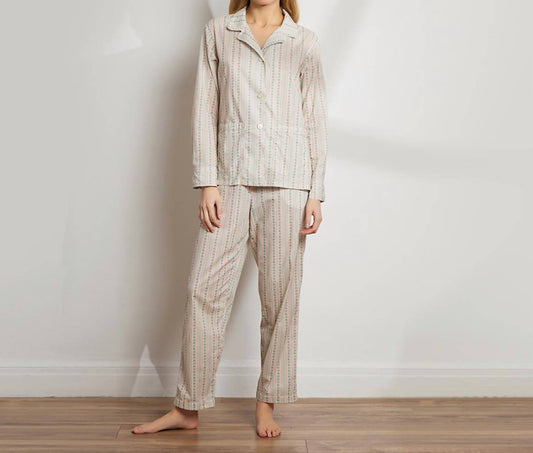 The Sleep Code - Printed Floral Cotton Long Pajama Set