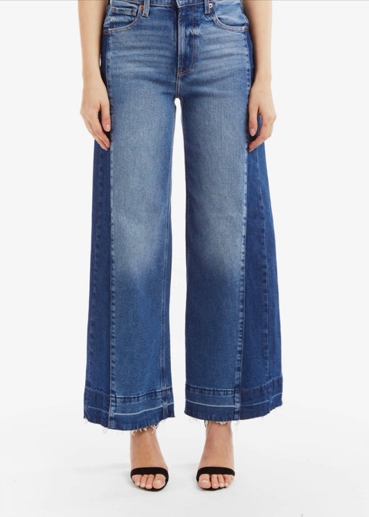 Tractr - Two Toned Wide Leg Jeans