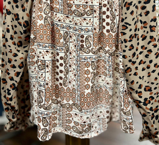 Andree By Unit - Women Mocha Leopard Top