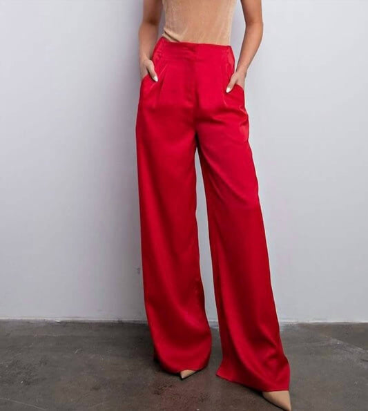 Glam - The Kyle High Waisted Wide Leg Dress Pants