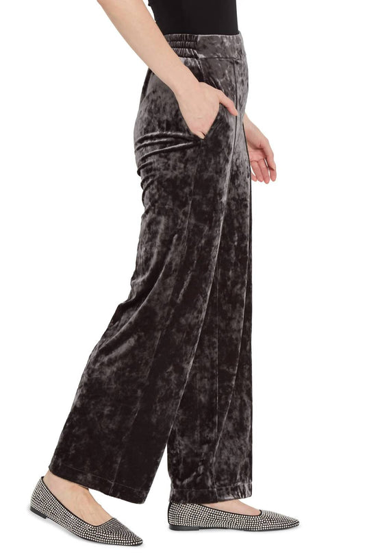 Lysse - Crushed Velvet Wide Leg Pants