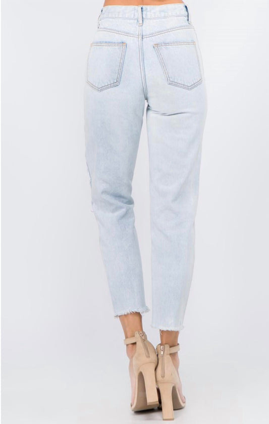 Ontwelfth - Mom cropped straight fit jeans