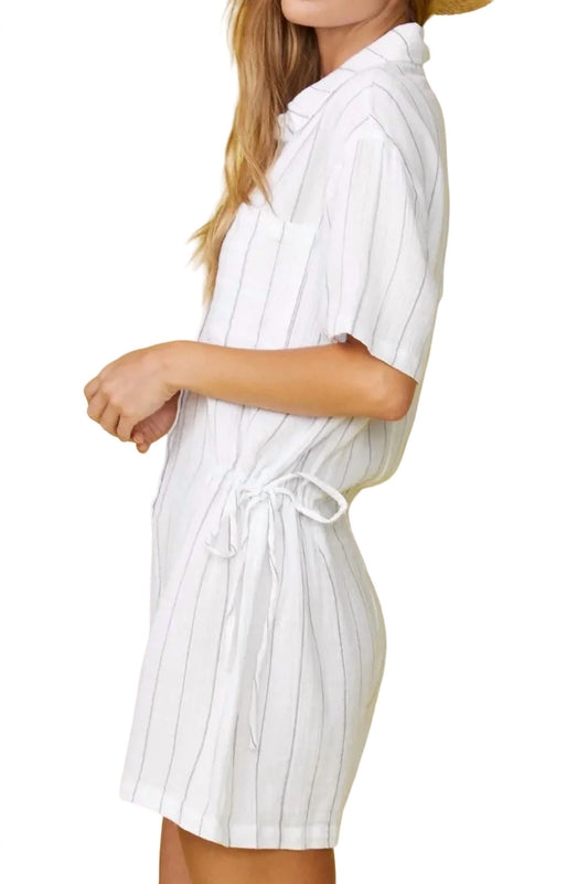 Pinstripe Gauze Romper