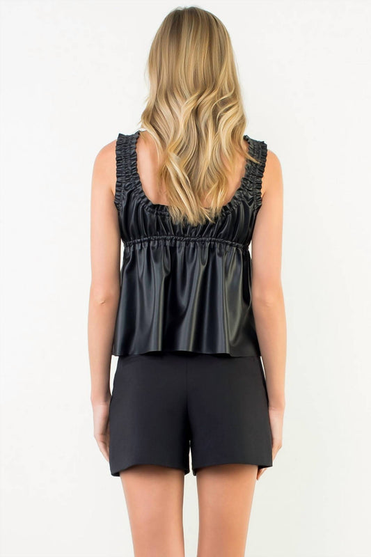 Thml - Georgia Faux Leather Top