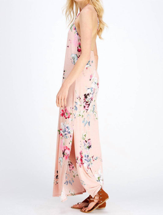 Entro - Floral Halter Maxi Dress