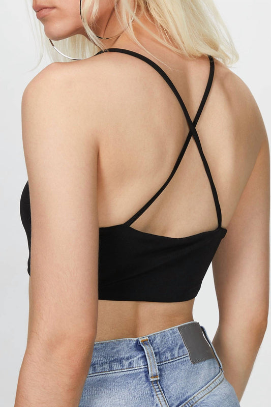 PHILOSOPHY X BACK CROP BRALETTE