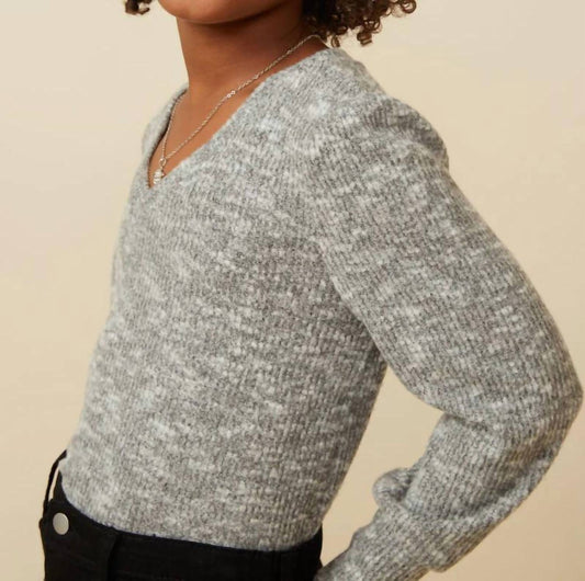 Hayden Girls - Girls Textured V-Neck Top