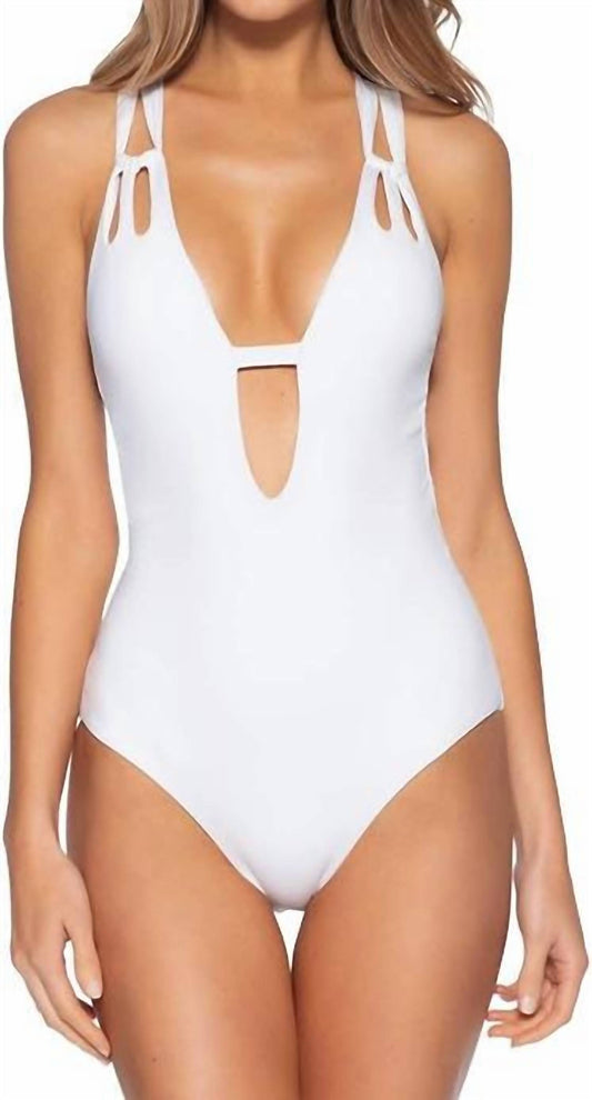 Becca - Color Code Skylar Plunge One Piece Swimsuit