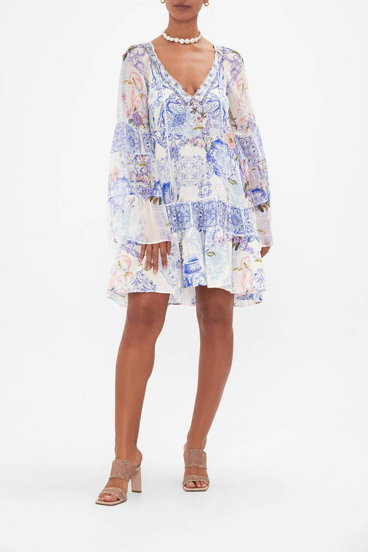 Camilla - A-line Gathered Panel Dress