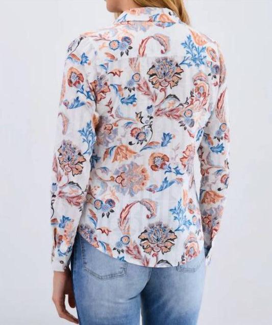 Fdj - Jacquard Paisley Print Shirt