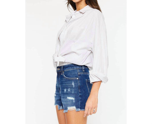 Kancan - Glora High Rise Distressed Shorts