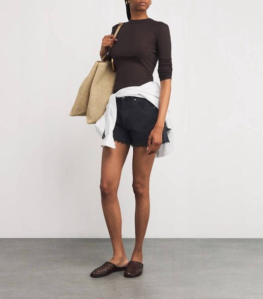 Paige - Raw-hem Archie Denim Shorts