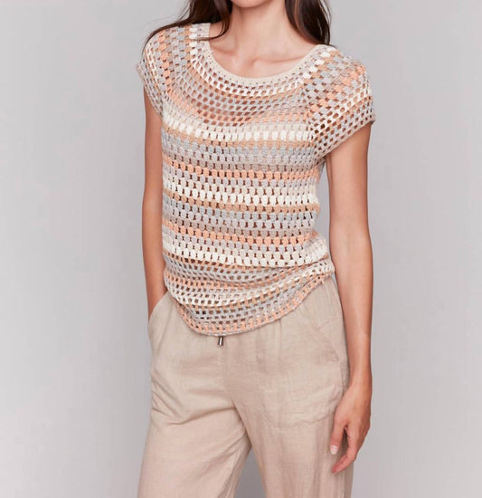 Charlie B - Knitted Short Sleeve Top