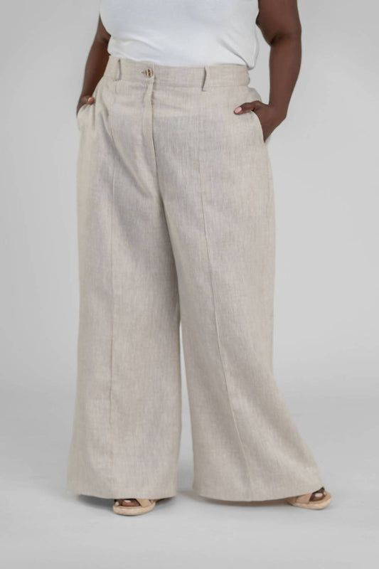 Adriana Contreras - Linen Wide Leg Pants - Plus