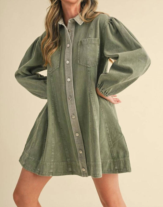 &Merci - Edge Line Denim Mini Dress