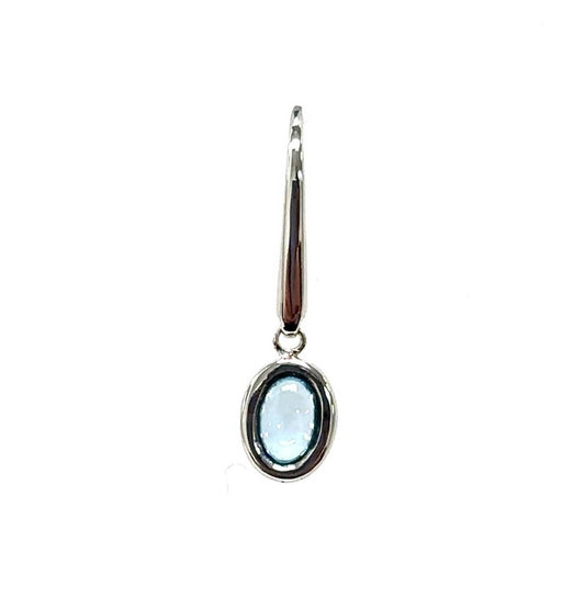 Aamiaa - Color Candy Collection Earrings With 6x4 Oval Swiss Blue Topaz