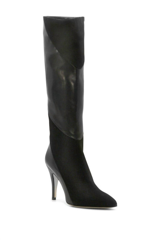 Bettye Muller - Women's Gigi Suede Leather Tall Stiletto Boots