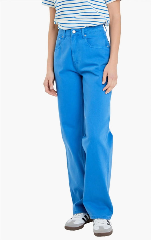 English Factory - Full Length Wide Leg Jeans - blue - clothing - cotton