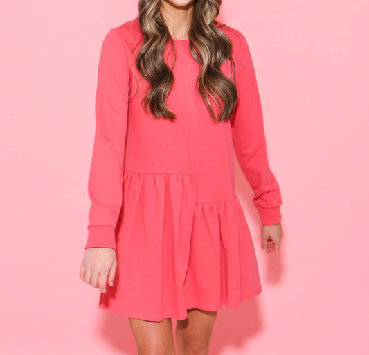 English Factory - Knit Unbalanced Seam Dress - clothing - cotton - dresses