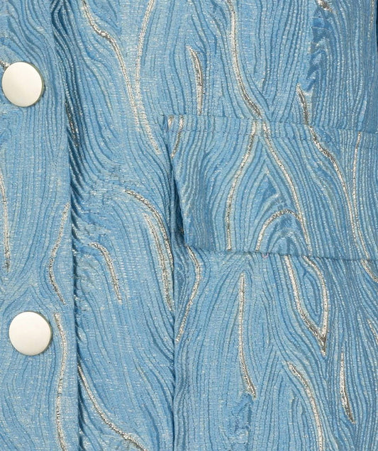 Esqualo - Bomber Jacquard Jacket - blue - bomber - jackets - clothing