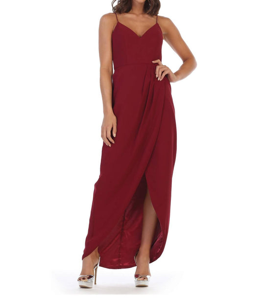 Eva - Marseille Chiffon Spaghetti Strap Evening Dress - clothing - dresses - prom