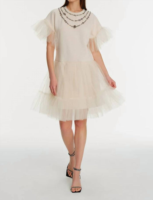 Exquise - Beaded Tulle Knitted Dress - clothing - collection:Graddresses(Auto) - dresses