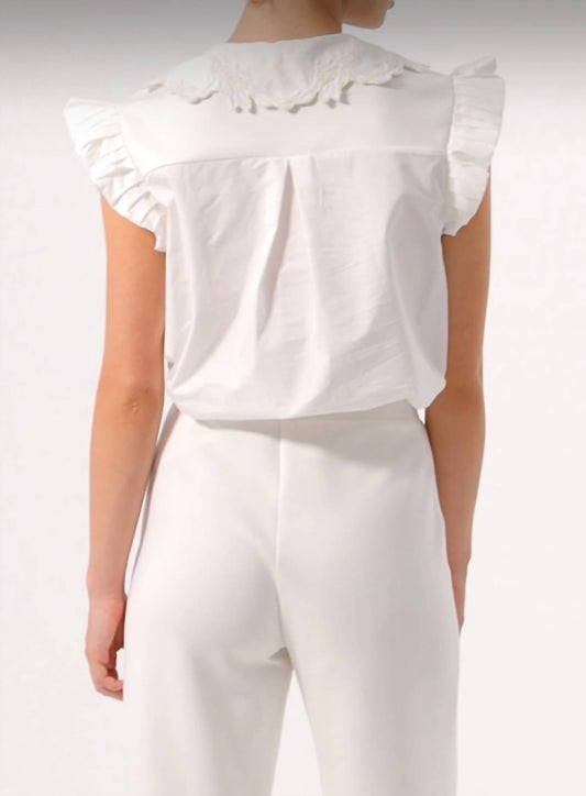 Exquise - Collared V - neck Top - blouses - clothing - shirts