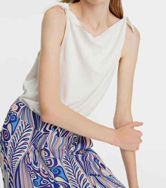 Exquise - Cowl Neck Sleeveless Blouse - blouses - clothing - polyester