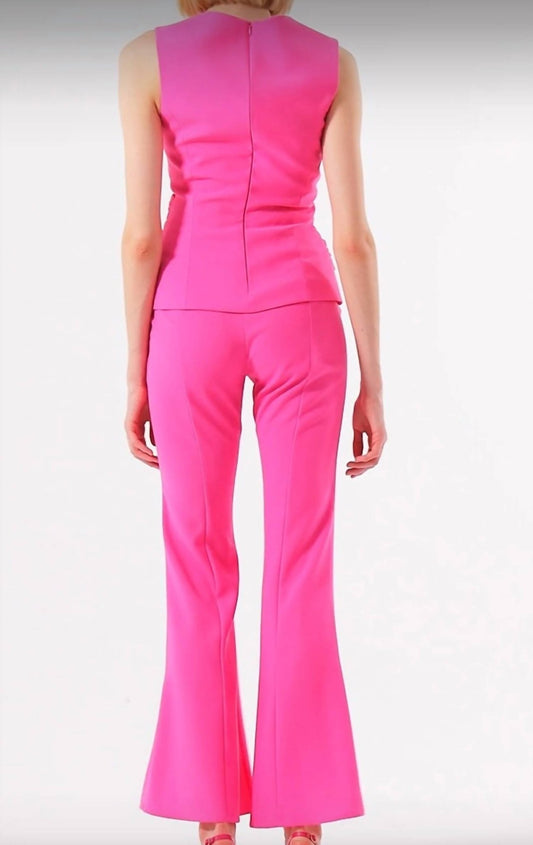 Exquise - Flared Leg Crepe Trousers - boot - cut - clothing - flare