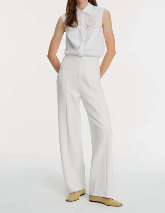Exquise - Palazzo Elastic Waist Knit Pants - clothing - pants - solid