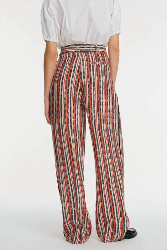 Exquise - Wide Leg Patterned Trousers - clothing - pants - rayon