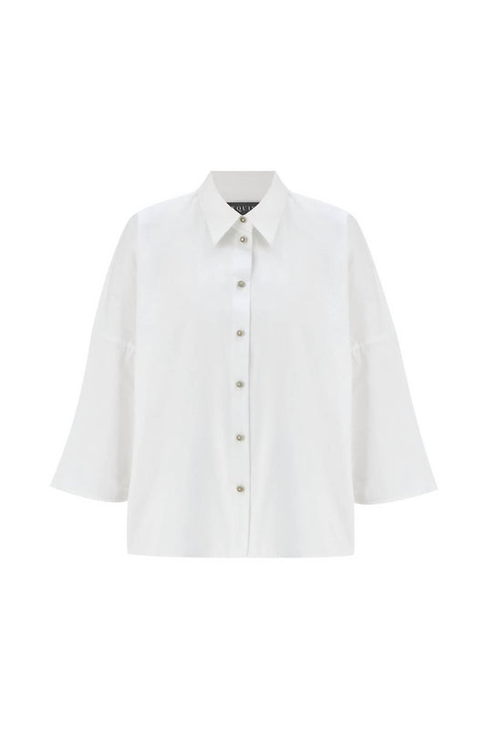 Exquise - Women's Button Down Shirt - button - down - shirts - clothing - cotton