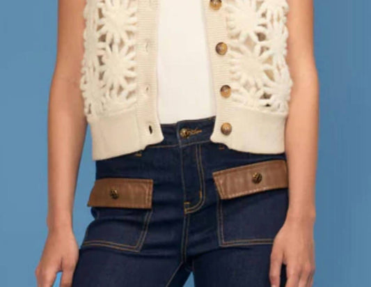 Oolala - Crochet Knit Fur Vest