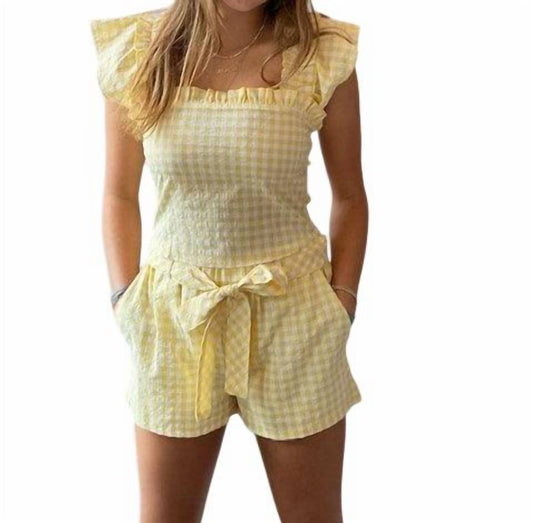 Sundays - Gingham Short