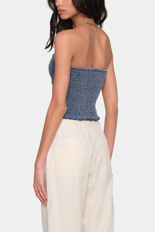 Heartloom - SMOCKED STRAPLESS TOP