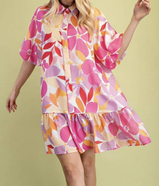 Gigio - Sunset Petals Mini Dress