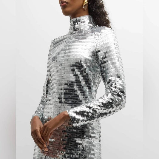 Simon Miller - Sequin Sculpty High Collar Maxi Dress