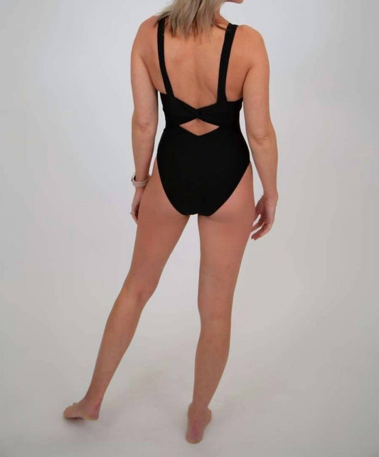 Davi & Dani - Plunging One Piece Swimsuit