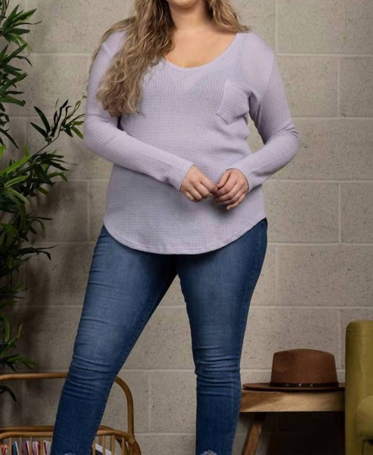 Blumin - Waffle Knit Top - Plus