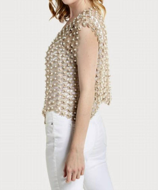 Saachi - Floral Shell Pearl Capelet