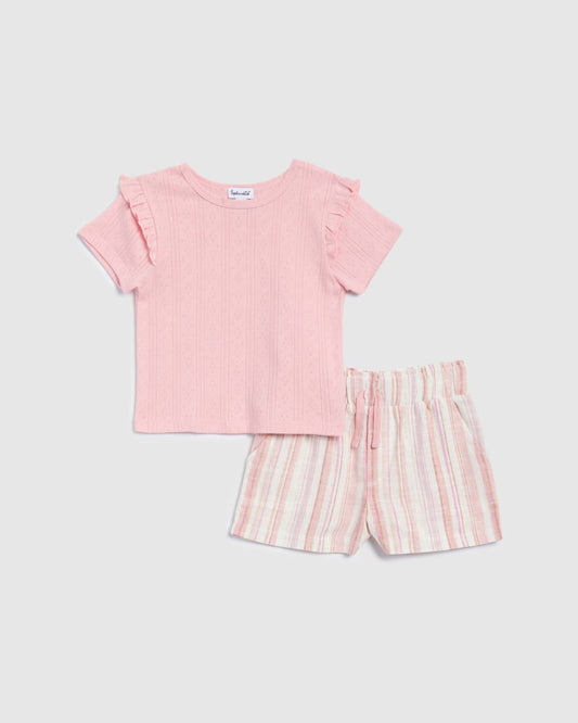 Splendid - Girl's Multi Stripe Short Set